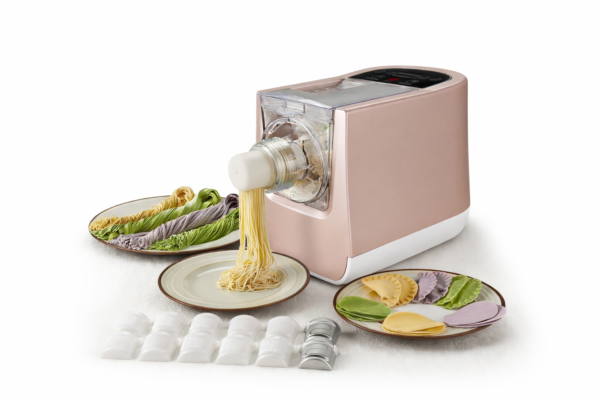 Automatic Electric Pasta and Noodle Maker   10 Shapes & 300W Power (Rose Gold)