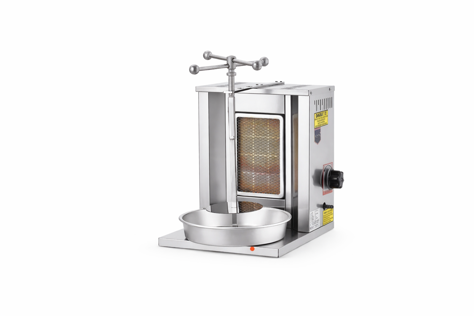 Home Gas Shawarma Machine - Vertical Stainless Steel Rotisserie Grill (10kg Capacity) 1 Home Gas Shawarma Machine Vertical Stainless Steel Rotisserie Grill (10kg Capacity)